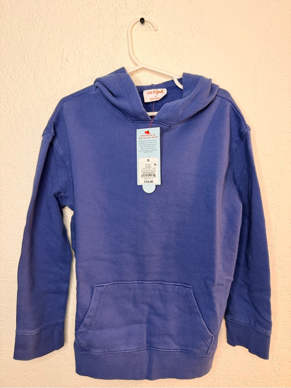 Cat & Jack Kids Fleece Pullover Hoodie Blue Boys small (6/6x)